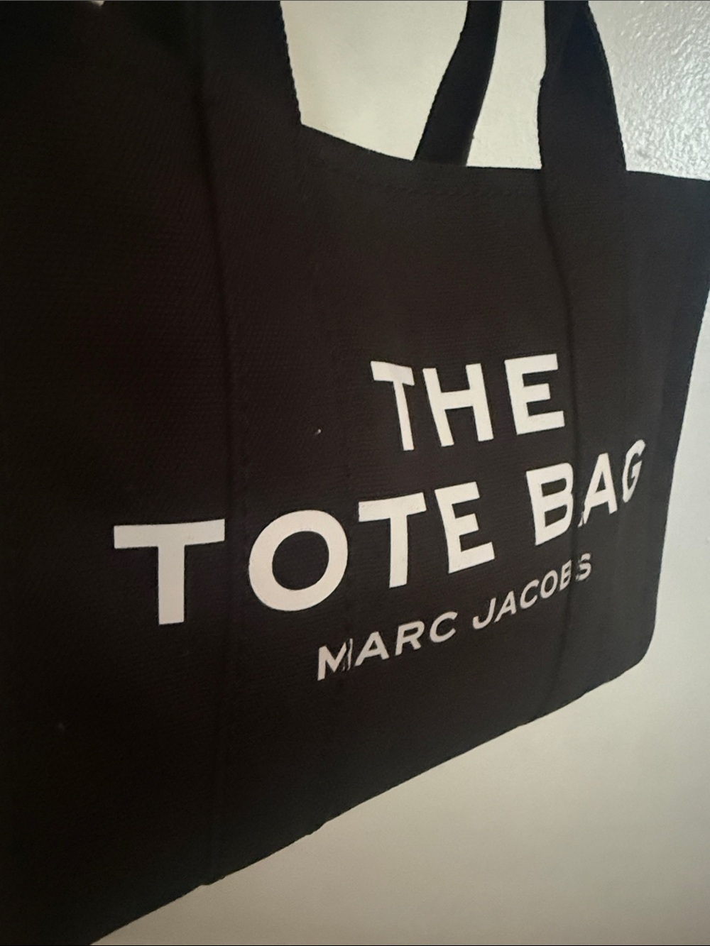 Marc Jacobs Black Small Canvas The Tote Bag with Adjustable crossbody Strap - Picture 7 of 13